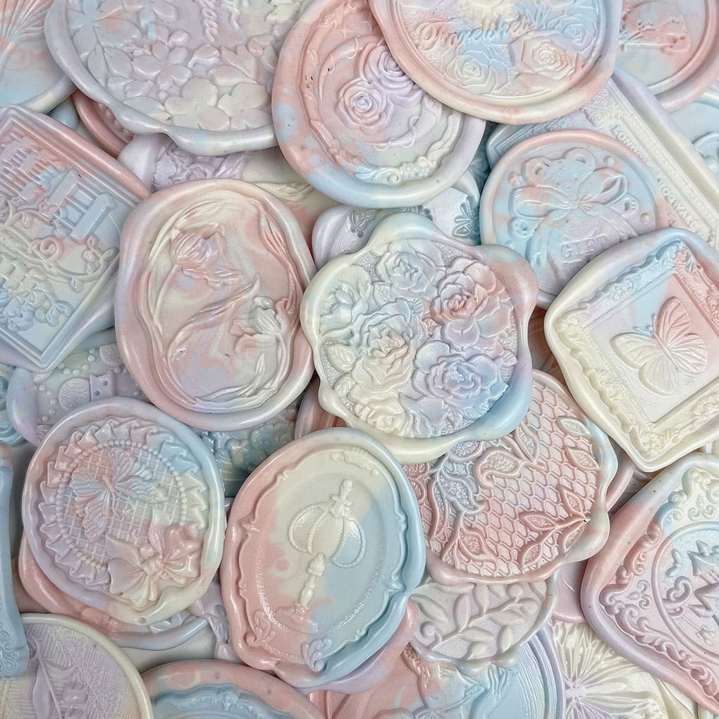 Macaron Mixed Color Wax Seal Stickers