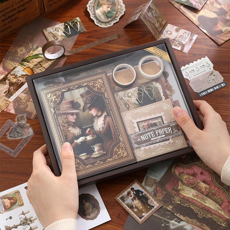 140PCS Classical Court Scrapbook Box
