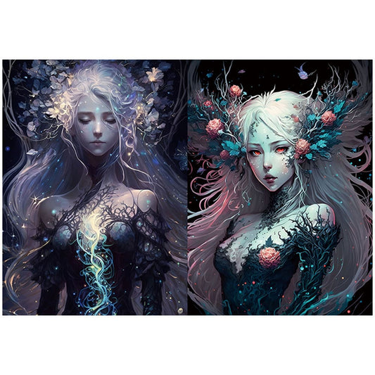 Night Elf Scrapbook Paper