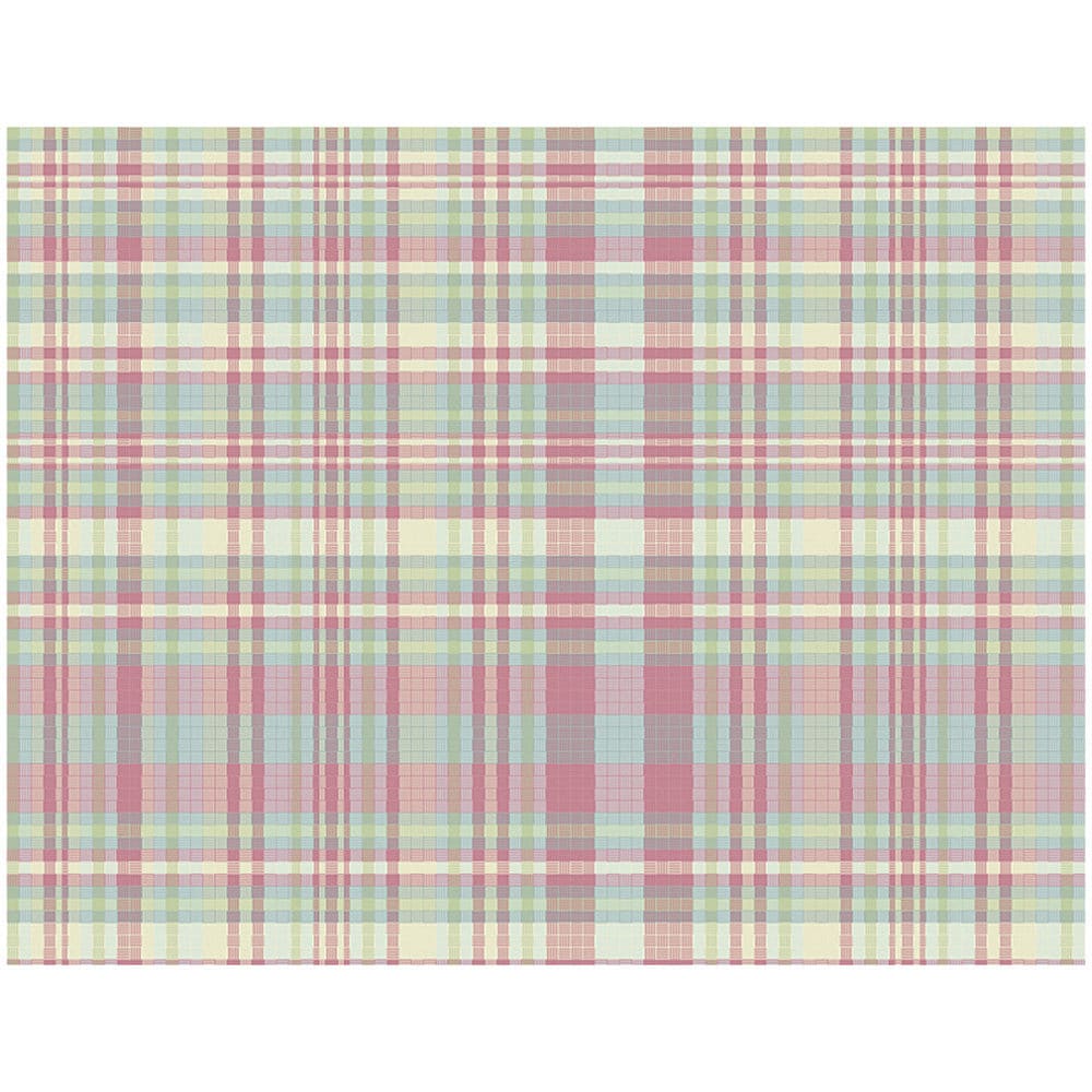12PCS Pink Plaid Scrapbook Paper