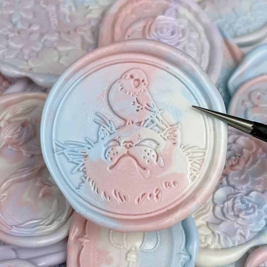 Macaron Mixed Color Wax Seal Stickers