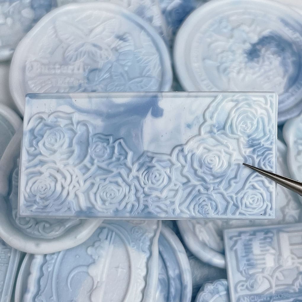 Blue Series Wax Seal Stickers