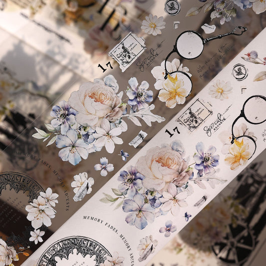Vintage Flowers One Cycle Washi/PET Tape