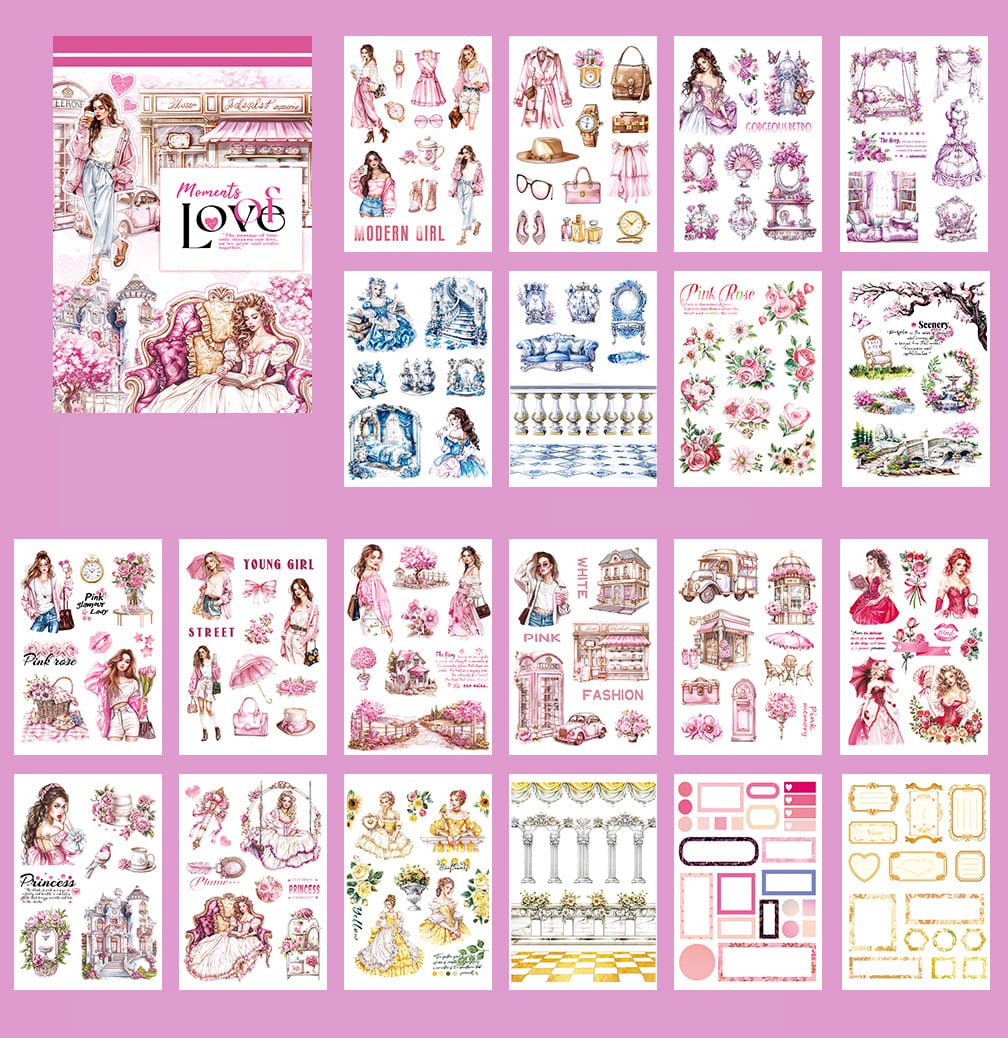 Relaxing Moments Series Sticker Book