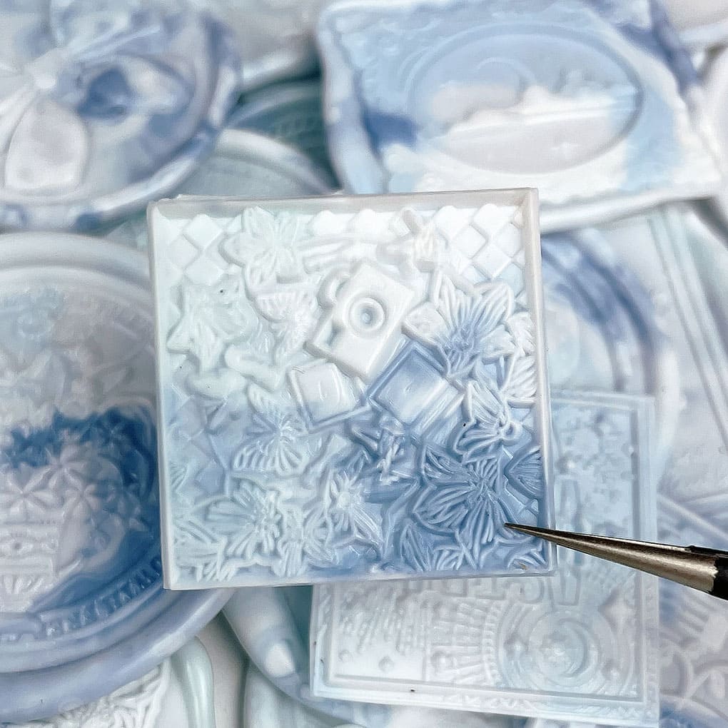 Blue Series Wax Seal Stickers