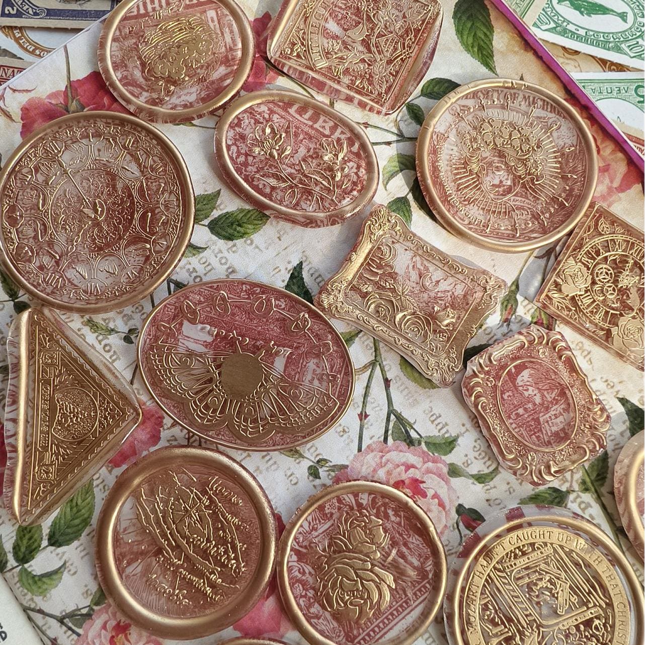 Retro Series Wax Seal Stickers