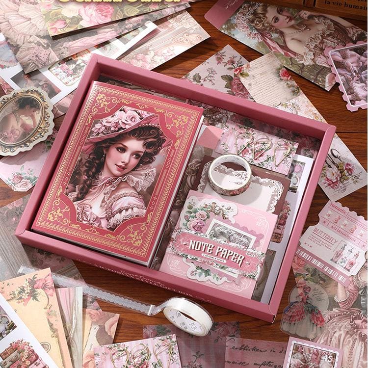 140PCS Classical Court Scrapbook Box