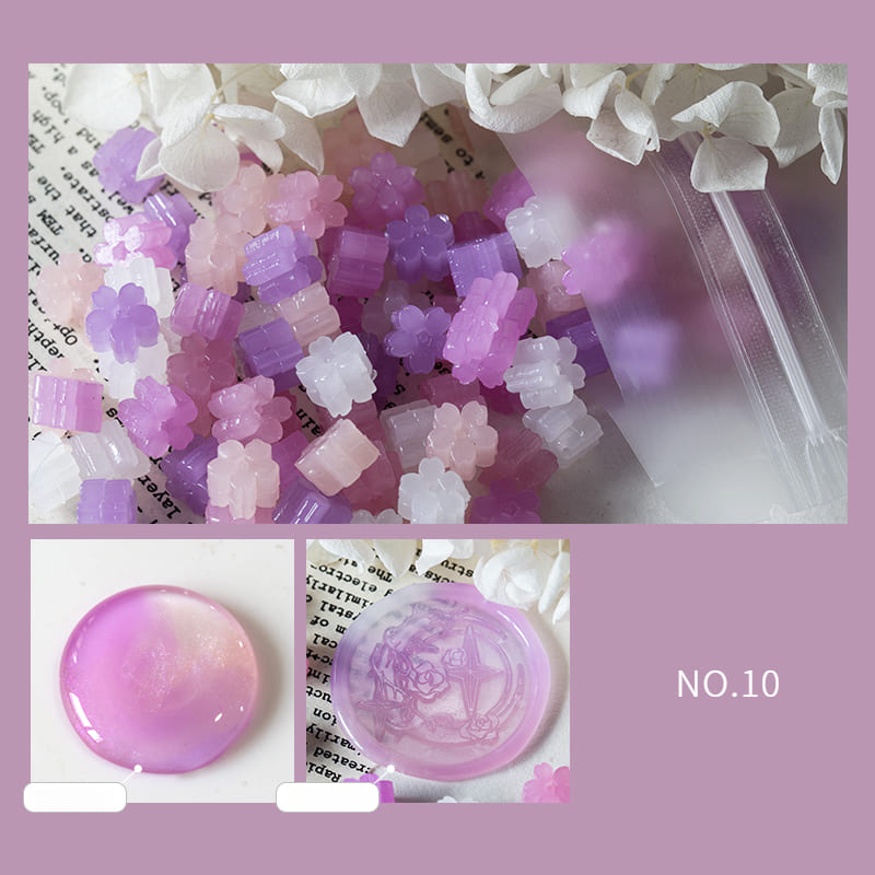 Mixed Color Translucent Series Wax Seal Beads Set