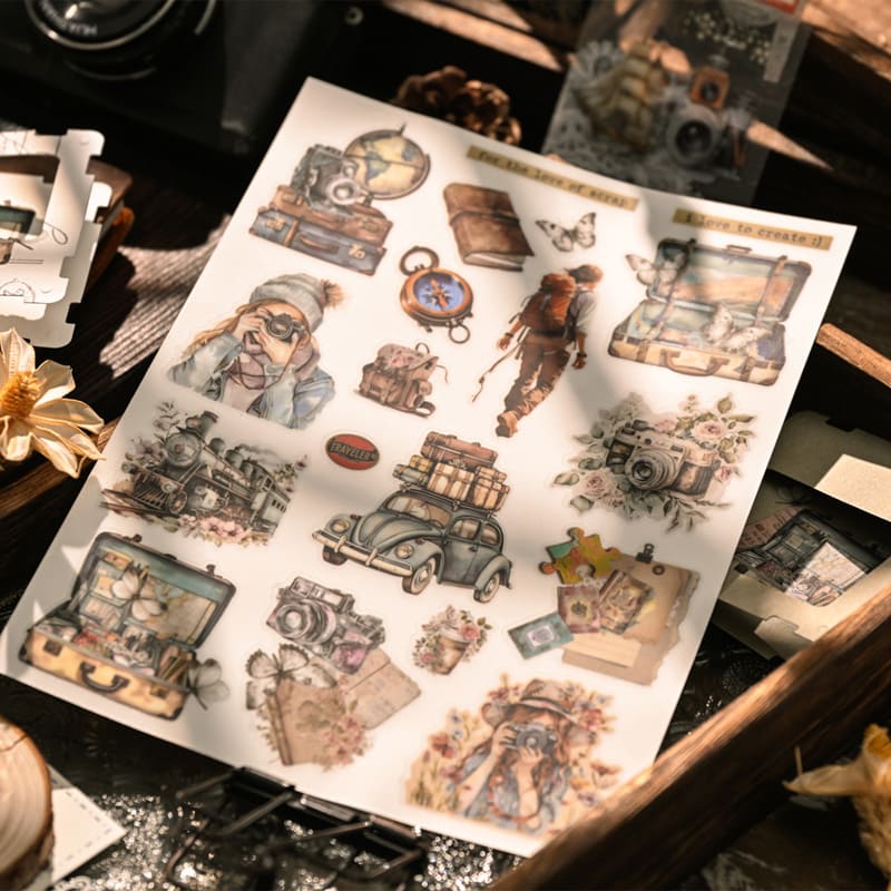 Travel Series Transfer Stickers