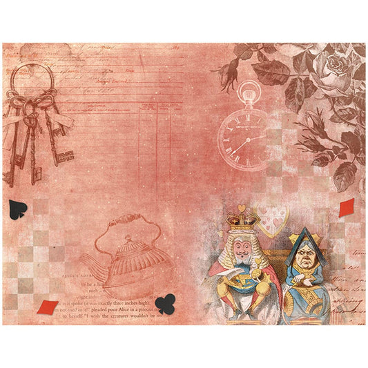 12PCS Alice's Gifts Scrapbook Paper