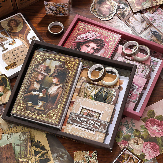140PCS Classical Court Scrapbook Box