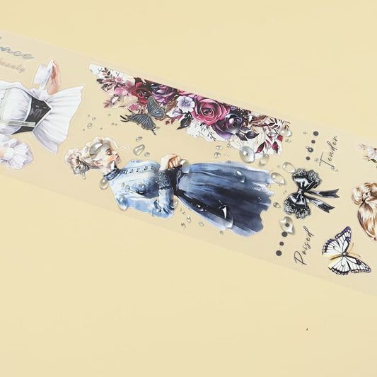 4PCS Vintage Series PET Tape Set