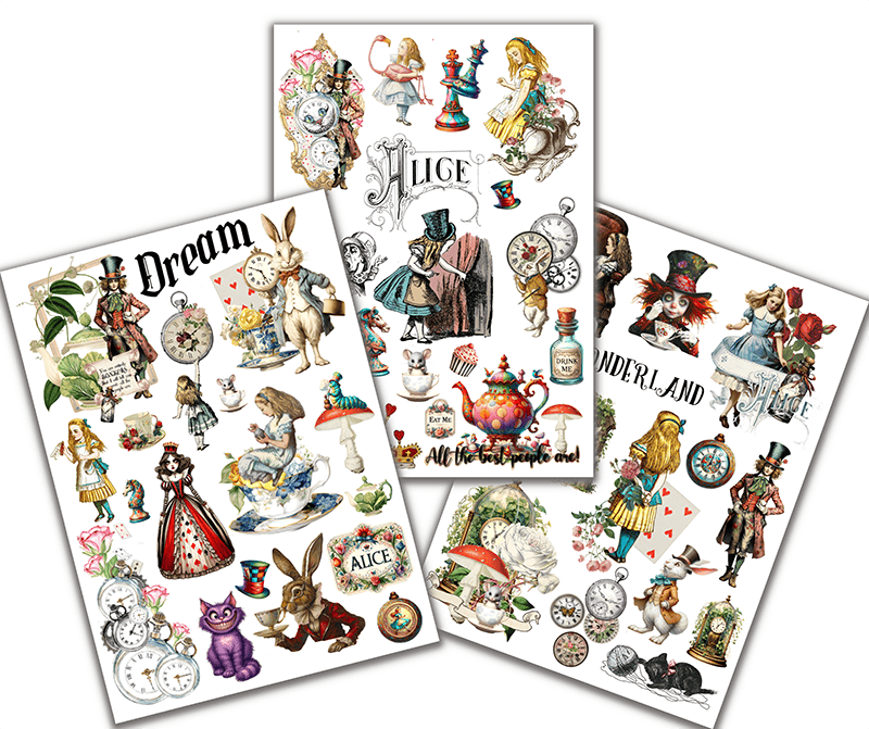 Alice Transfer Stickers