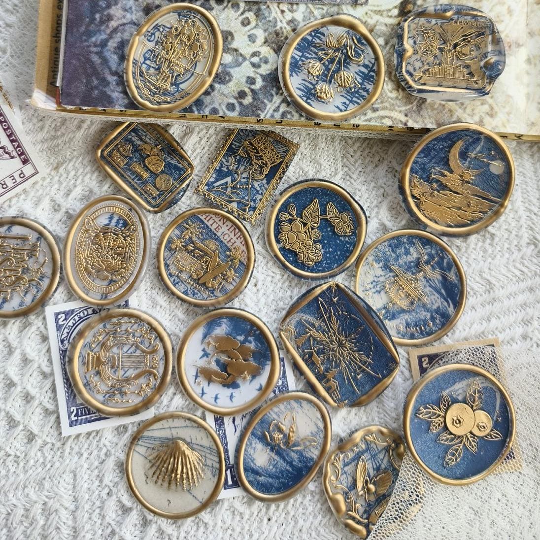 Retro Series Wax Seal Stickers