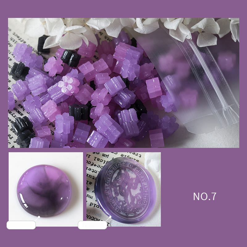 Mixed Color Translucent Series Wax Seal Beads Set