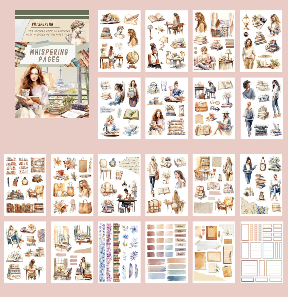 Relaxing Moments Series Sticker Book