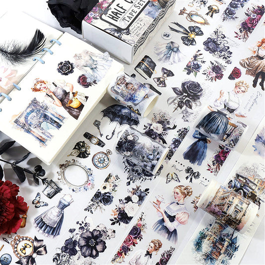 4PCS Vintage Series PET Tape Set