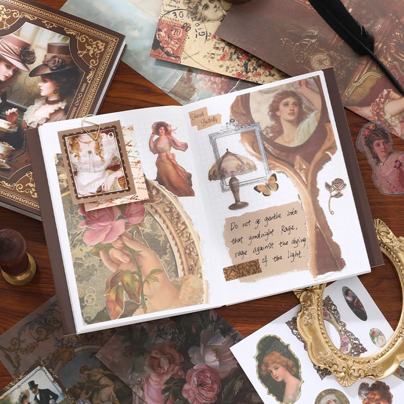 140PCS Classical Court Scrapbook Box