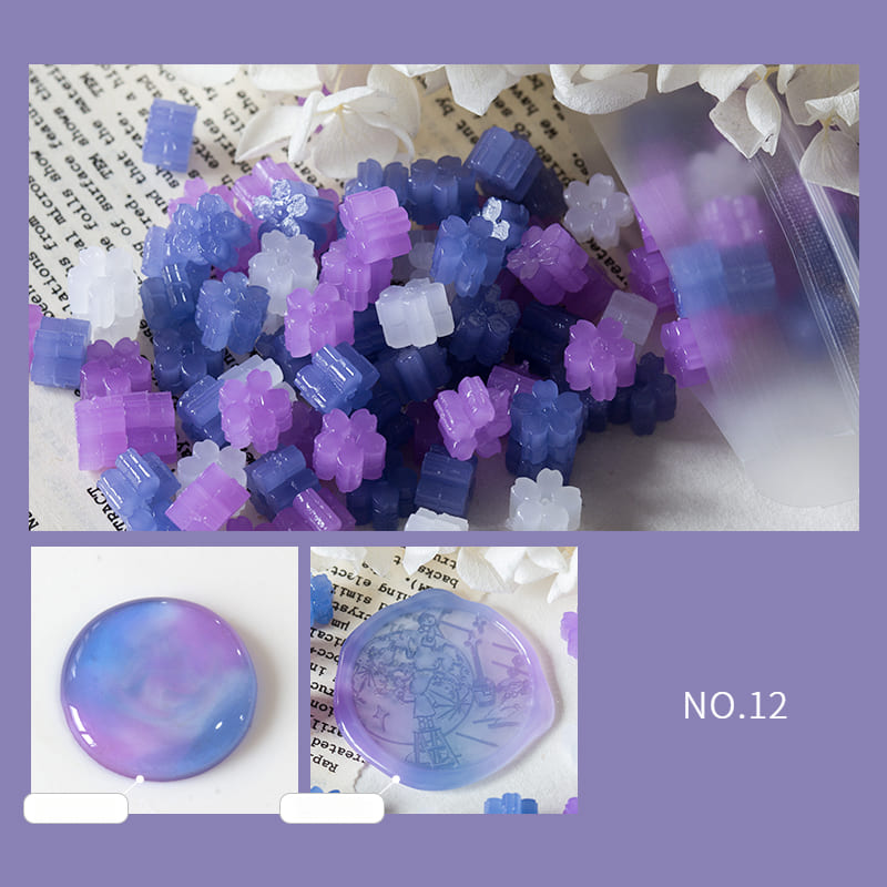Mixed Color Translucent Series Wax Seal Beads Set
