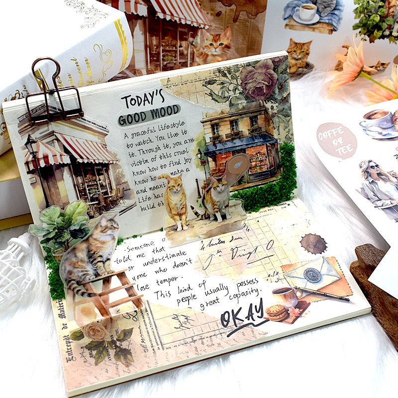 Kitten Caf¨¦ Sticker Book