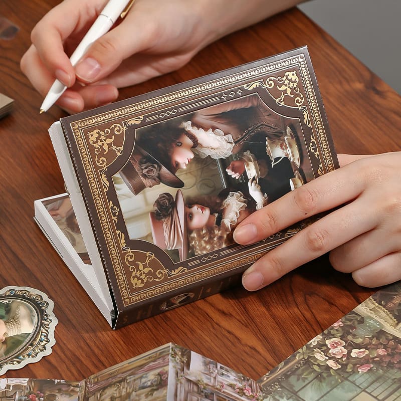 140PCS Classical Court Scrapbook Box