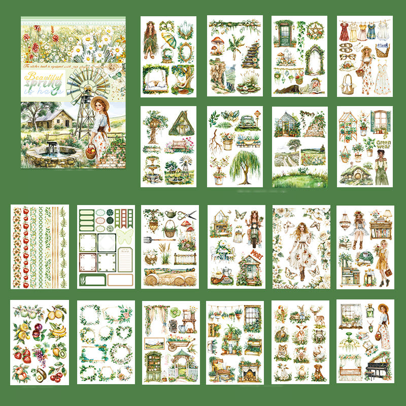Spring Garden Sticker Book