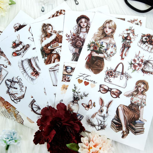 Brown Series Sticker Book