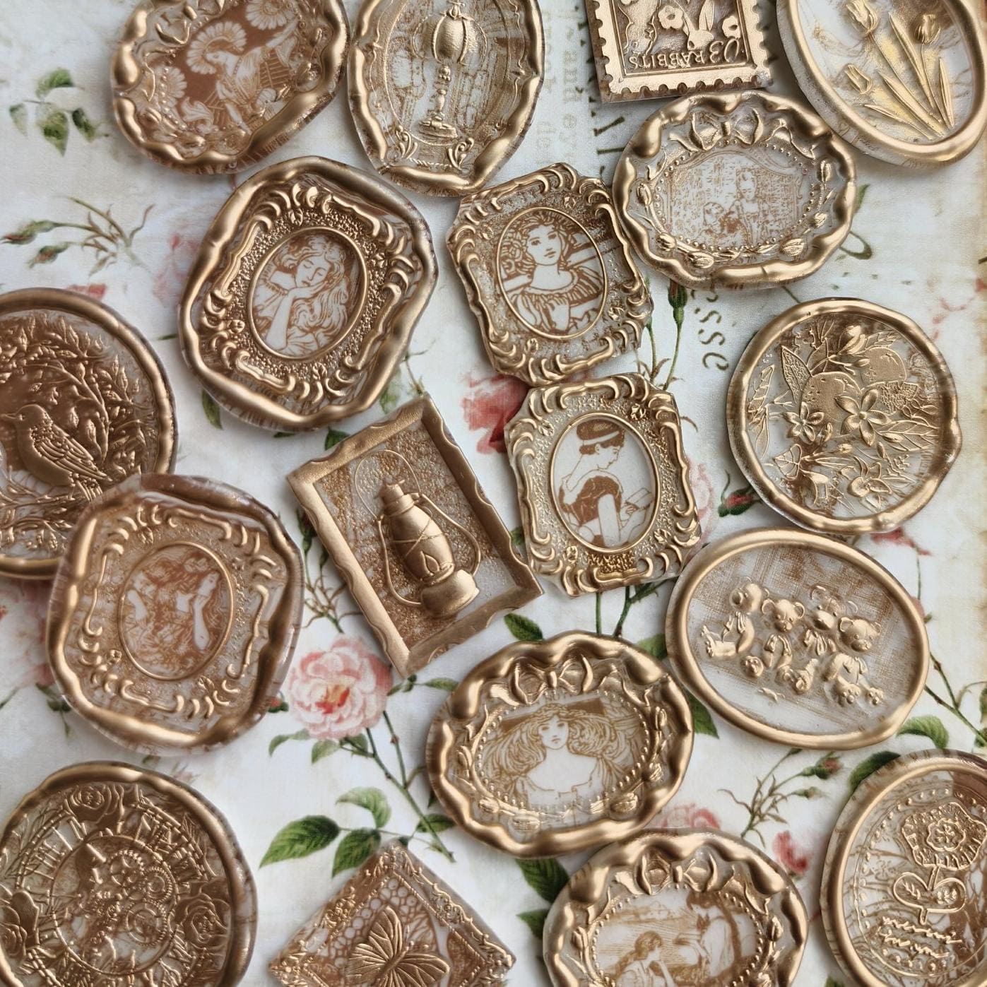 Retro Series Wax Seal Stickers