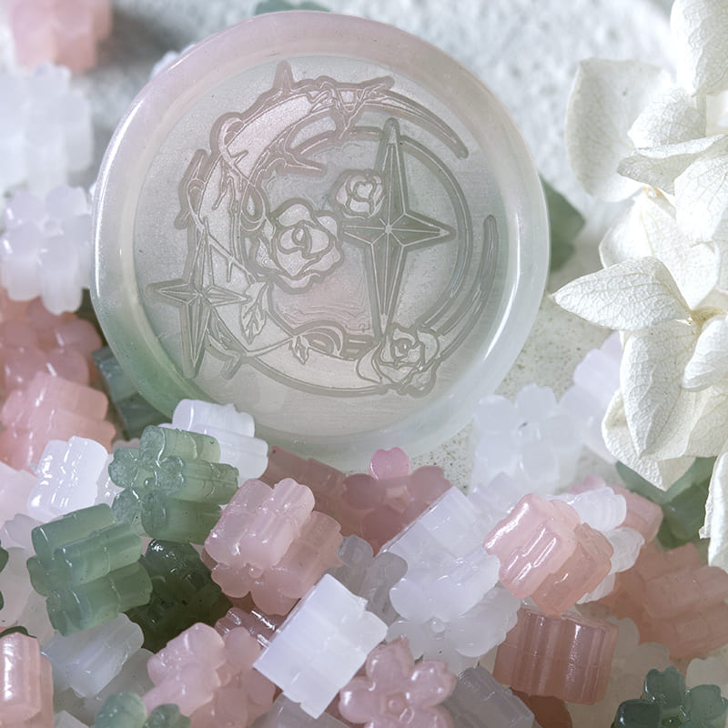 Mixed Color Translucent Series Wax Seal Beads Set