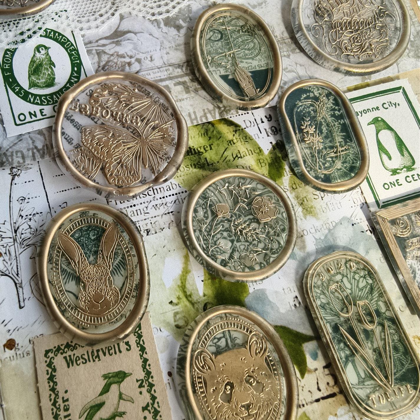 Retro Series Wax Seal Stickers