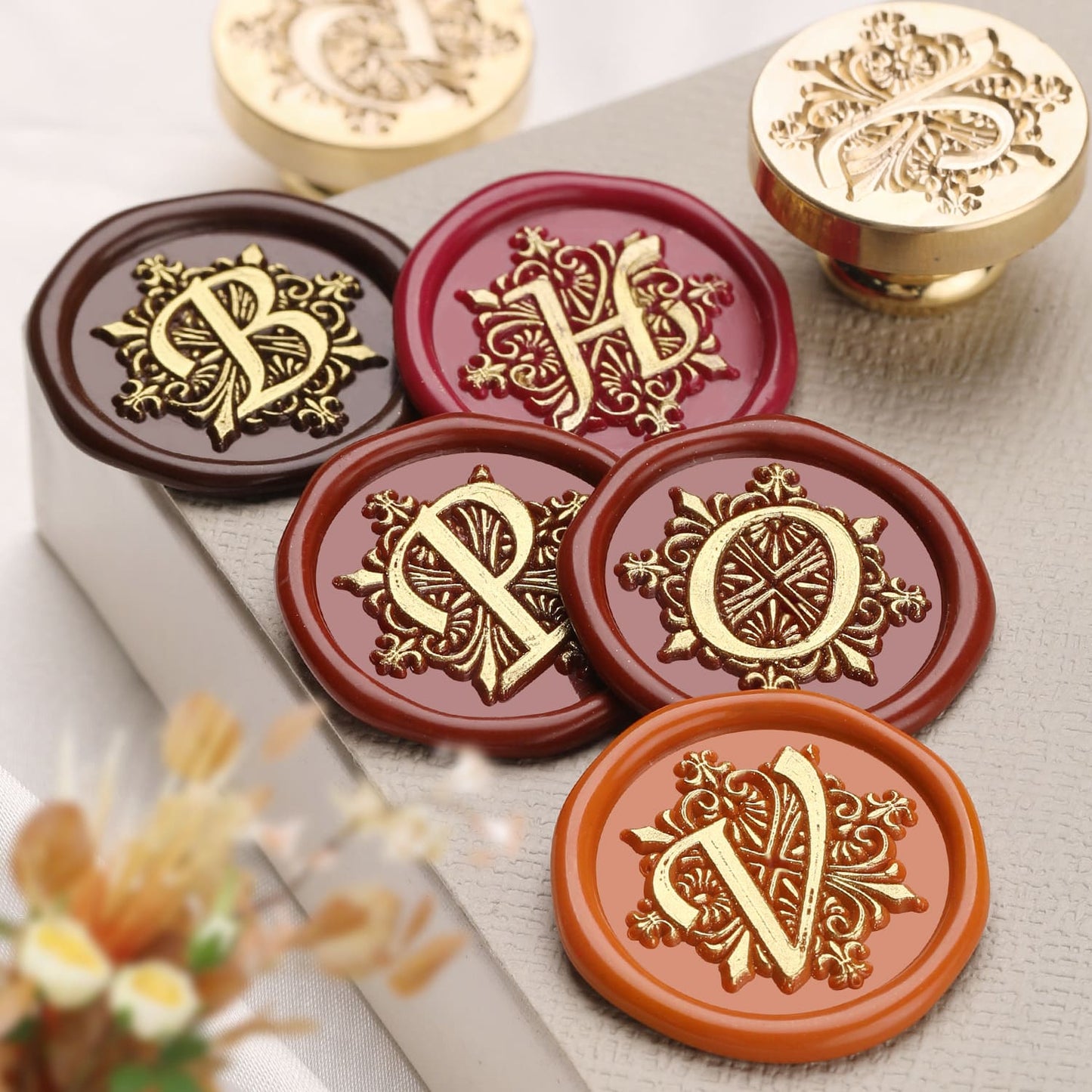 Iris Letter Series Wax Seal Head