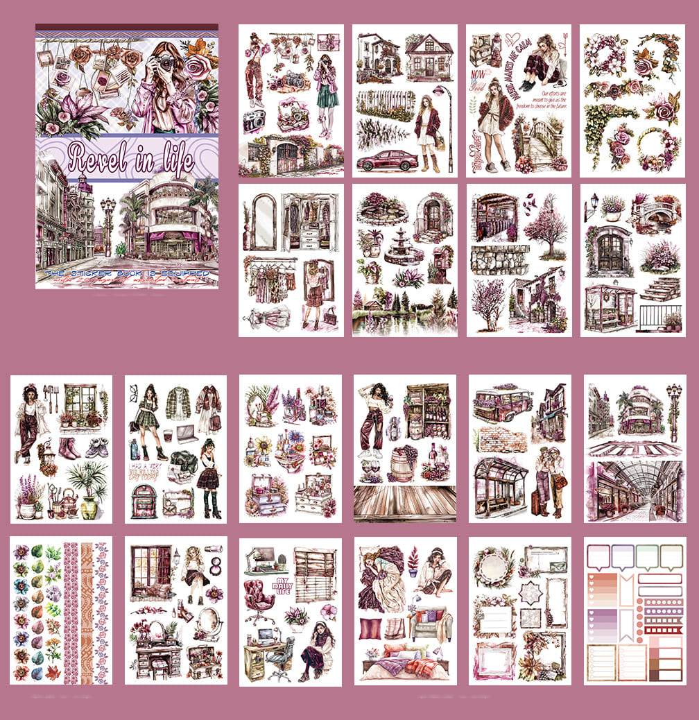 Pink Memories Sticker Book