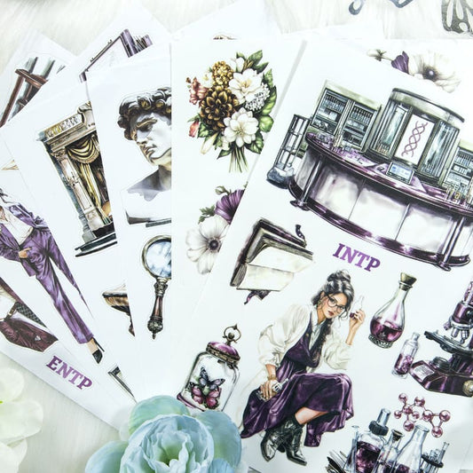 16 Personality Series Sticker Book