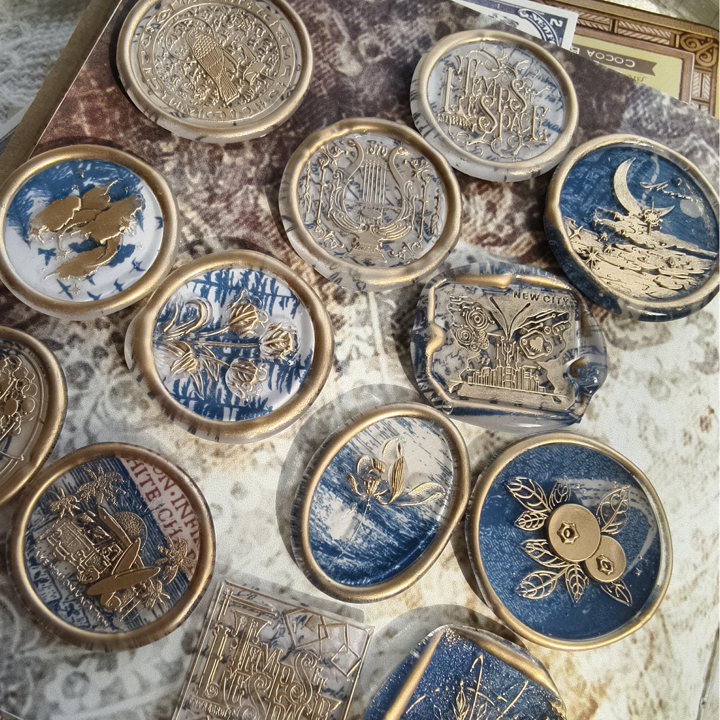Retro Series Wax Seal Stickers