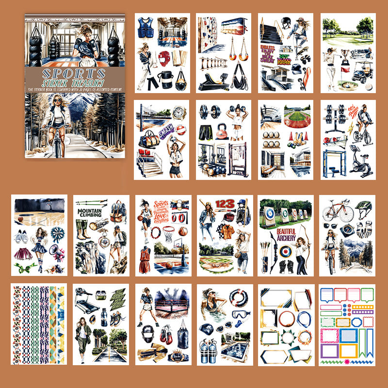 Sporty Girl Sticker Book