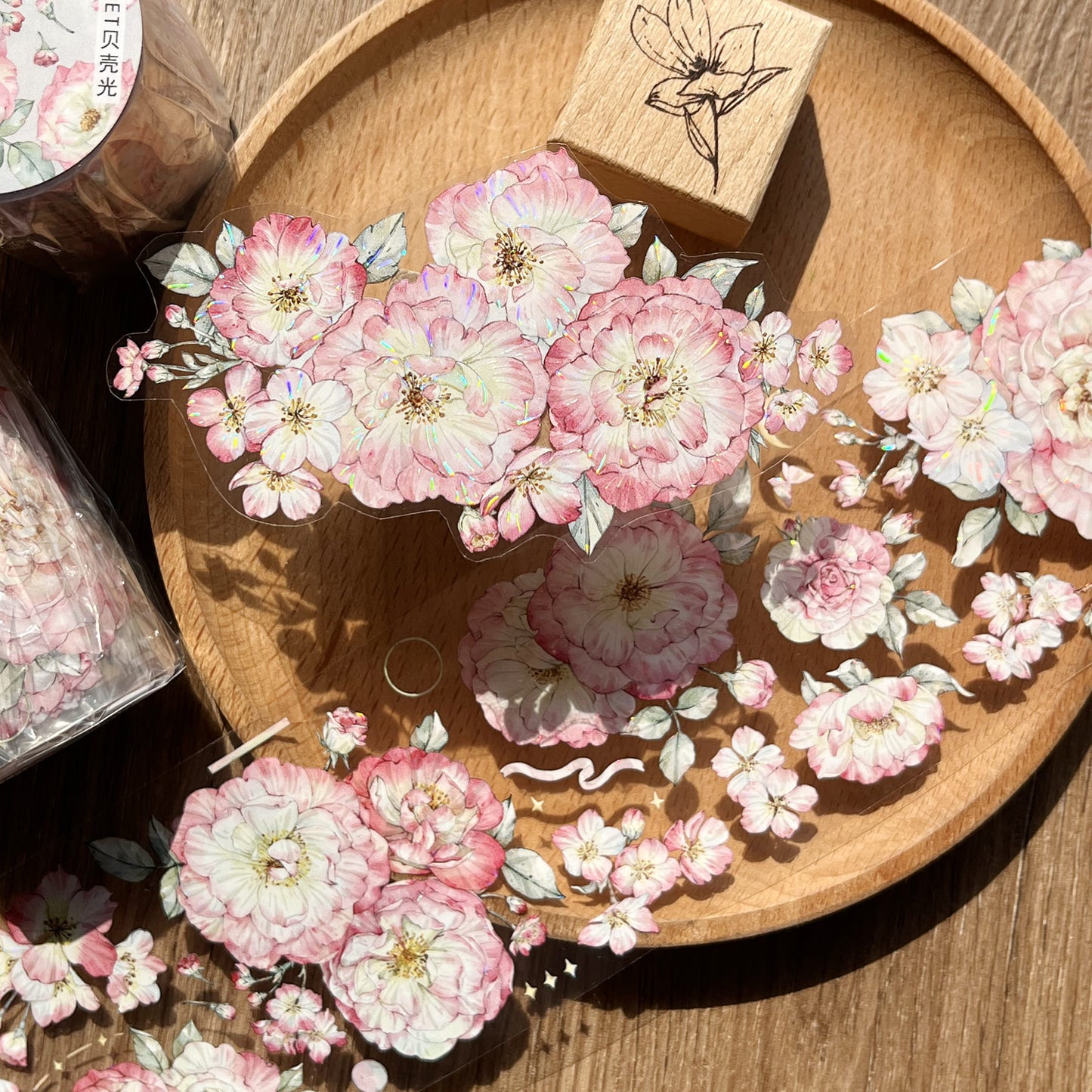 6cm*5m Pink Petal Tape