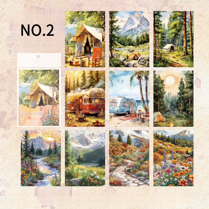 30PCS Nature Theme Scrapbook Paper