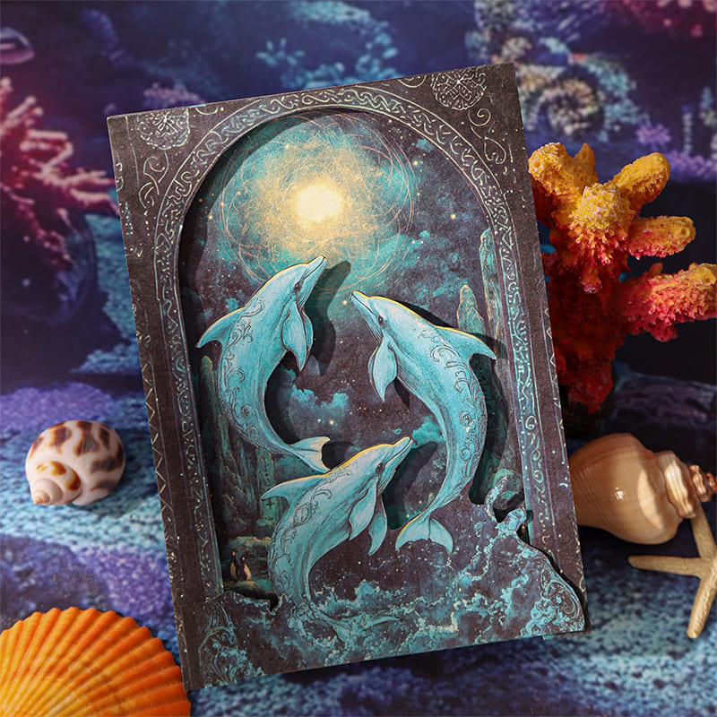 Mermaid Theme Scrapbook Paper