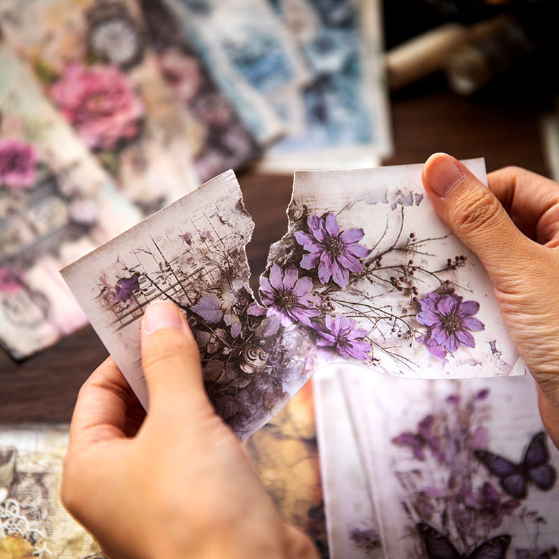 Flower Series Scrapbook Paper