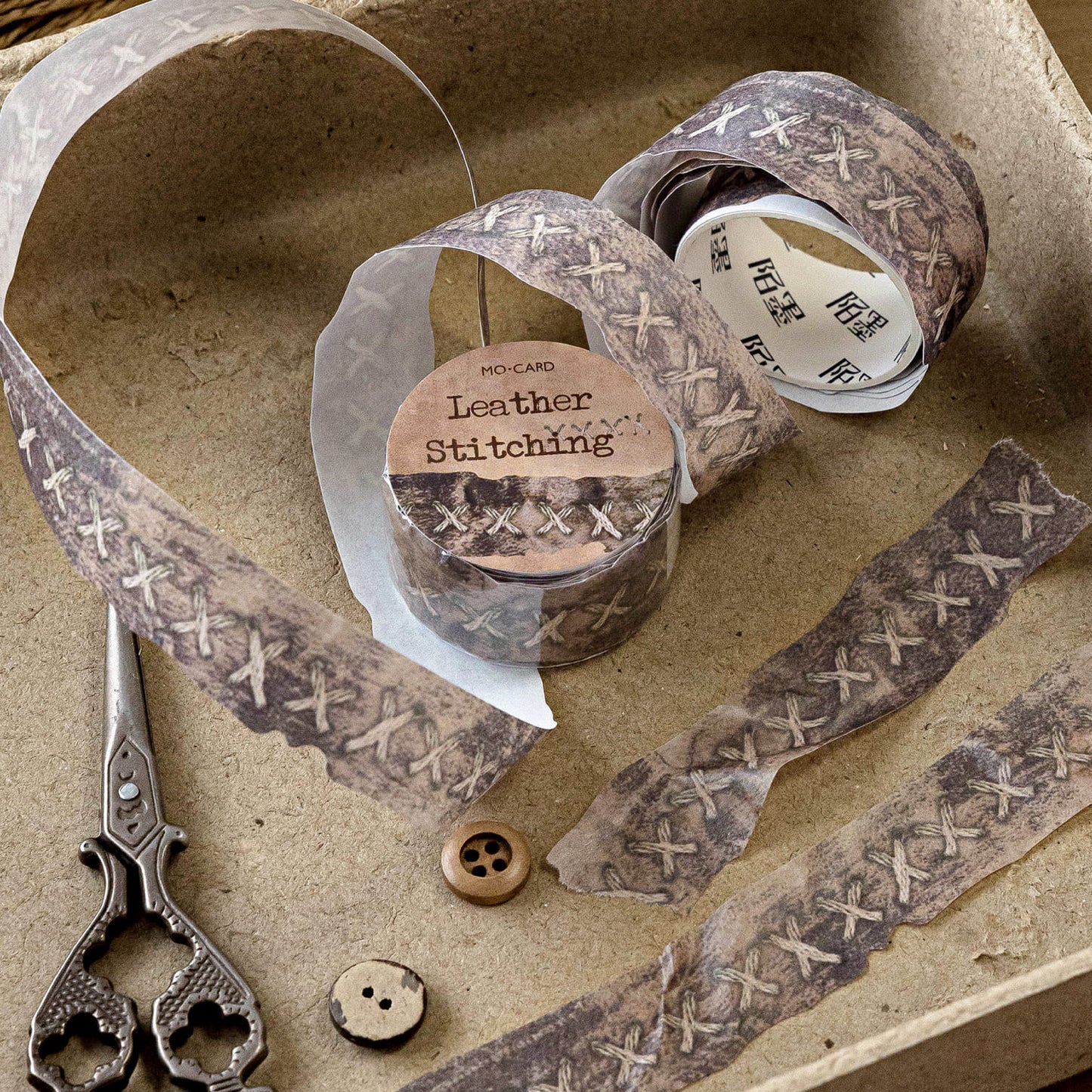 Vintage Torn Washi Tape Set