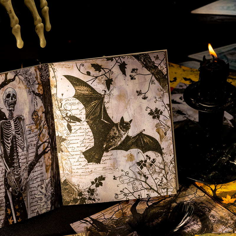 Ghostly Theme Scrapbook Paper