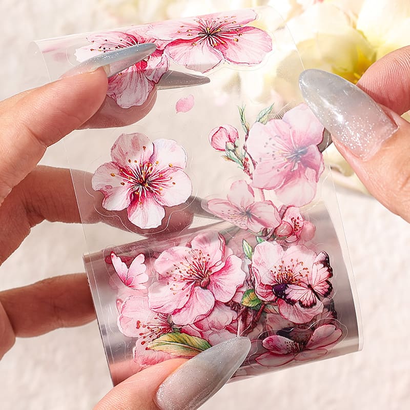 4 PCS Floral Theme PET Tapes