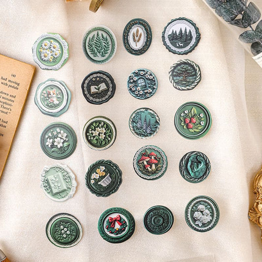 40PCS Wax Seal Series Stickers