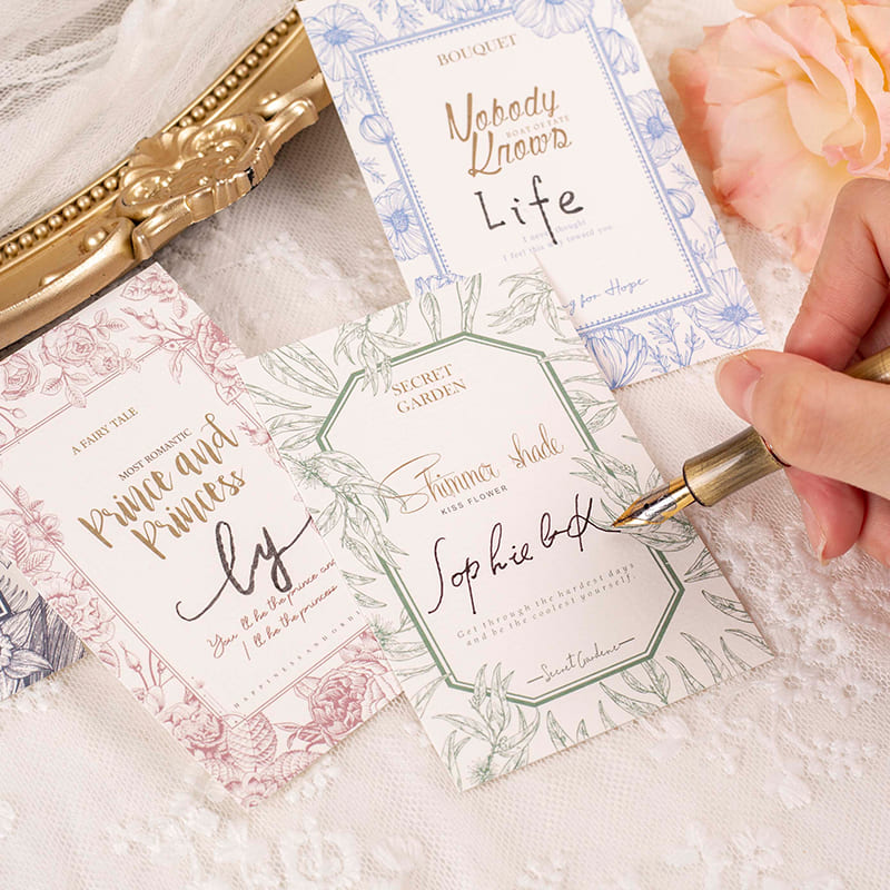 Border Collage Sticky Note Cards