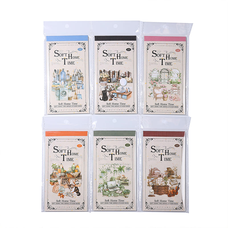 Staying Home Time Sticker Book