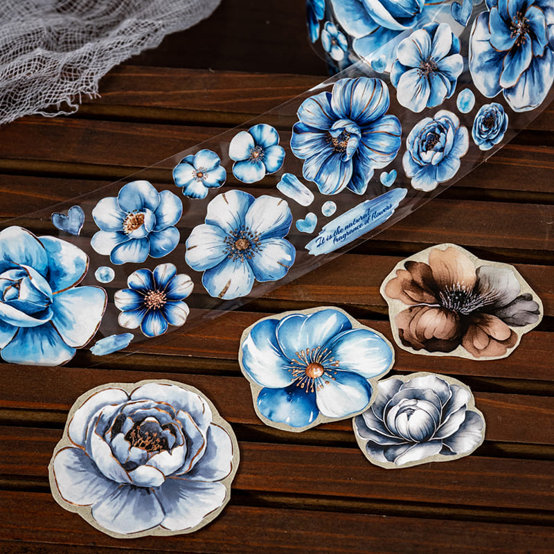 Flower Die-Cut Decorative PET Tape