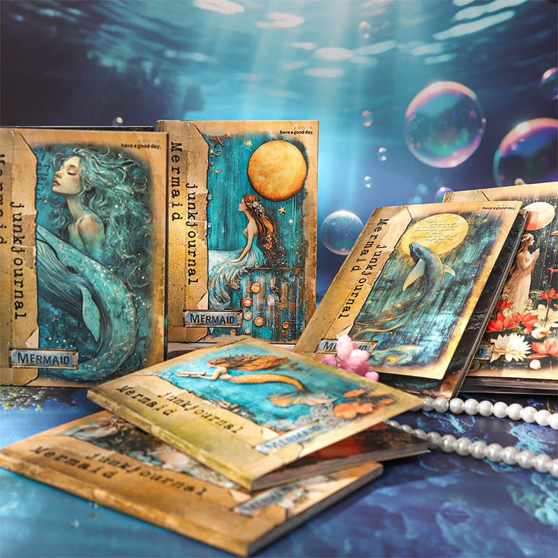 Mermaid Theme Scrapbook Paper