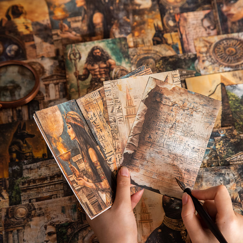 Explorer-Themed Scrapbook Paper