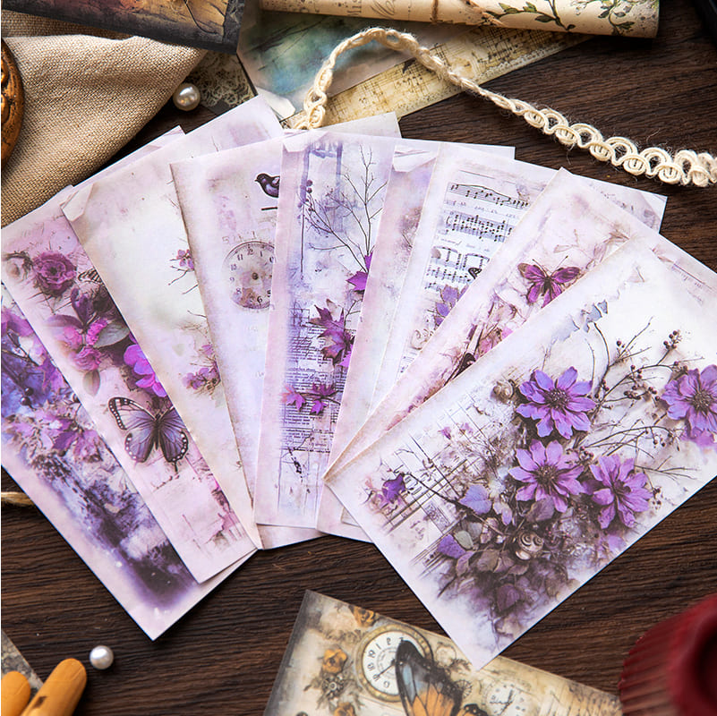 Flower Series Scrapbook Paper