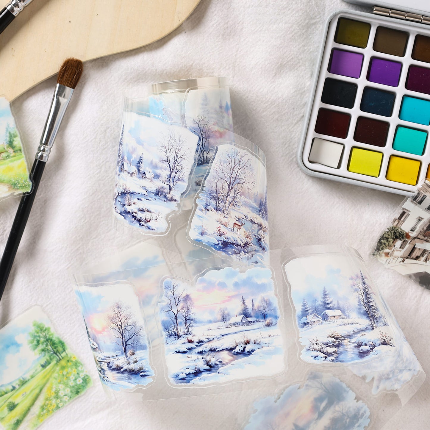 Scenic Die-Cut PET Tape Set